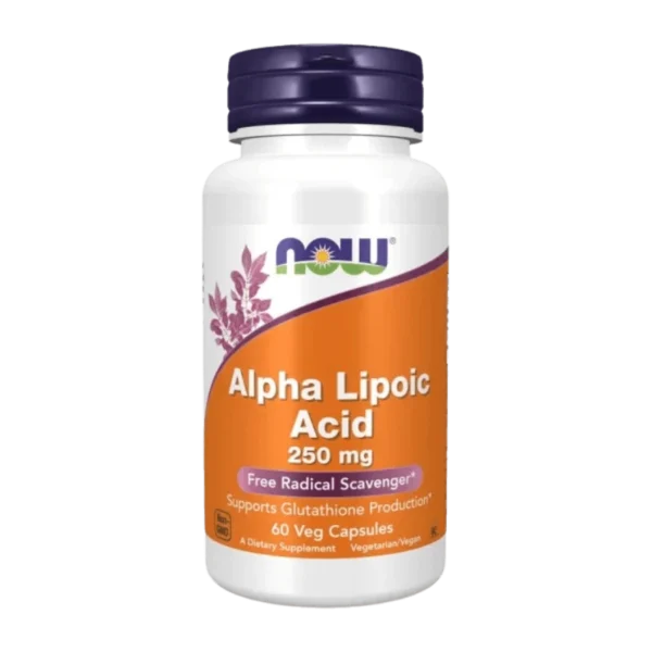 Acid Alfa Lipoic 250mg NOW Foods, 60 Capsule Vegetale