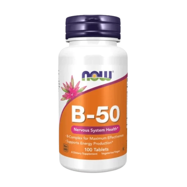 B50 Complex NOW Foods, 100 Tablete - Complex Vitamine B