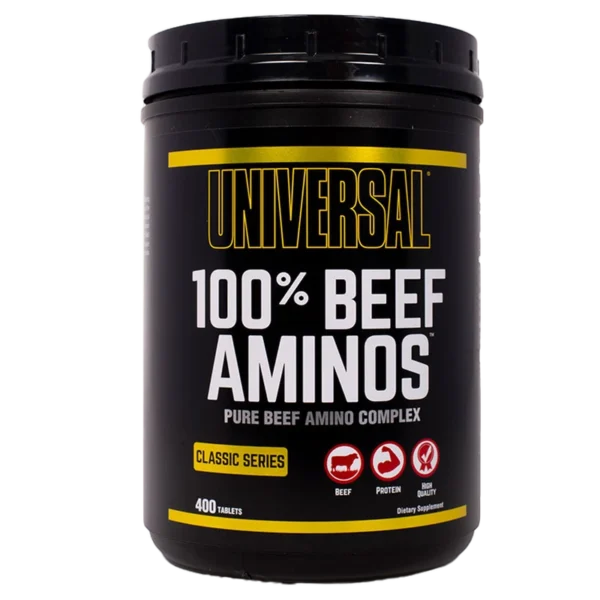 Universal Nutrition 100% Beef Aminos - aminoacizi din vita, 400 tablete