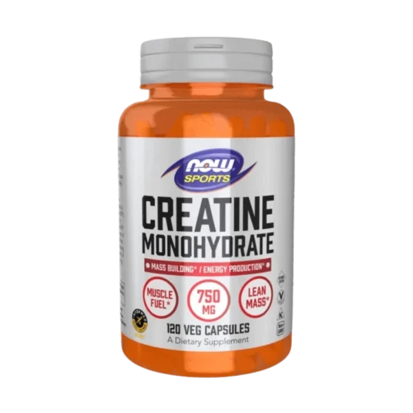 Creatina Monohidrata 750 mg NOW Foods 120 Capsule vegetale