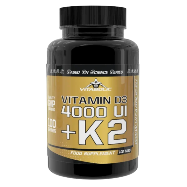 Vitabolic Vitamina D3 4000 UI + K2 MK-7 100 tablete
