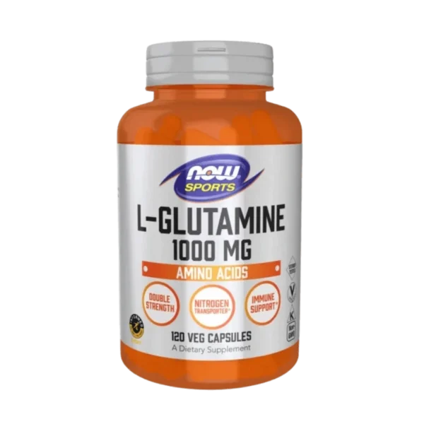 L- Glutamina 1000mg NOW Foods, 120 Capsule vegetale