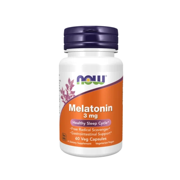 NOW Foods Melatonina 3mg - 60 capsule vegetale