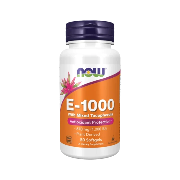 NOW Foods Vitamina E - 1000 - 50 softgels