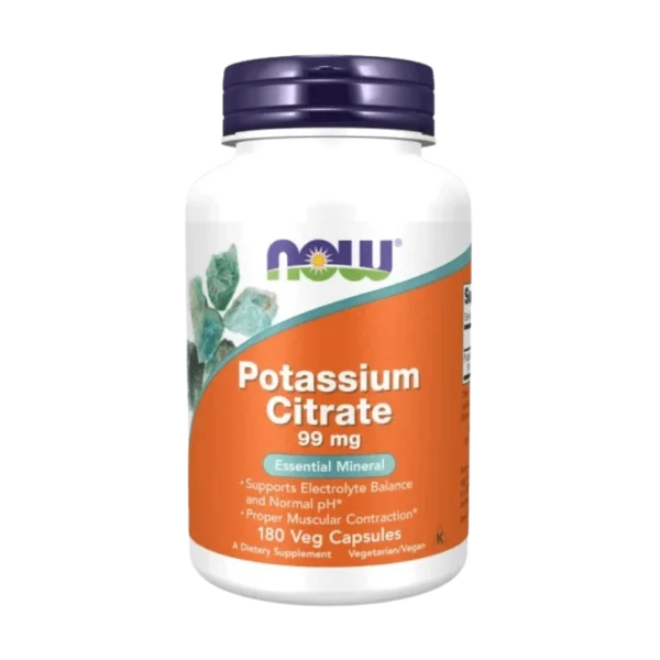 Potasiu Citrat 99mg NOW Foods - 180 Capsule