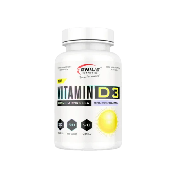 Genius Nutrition Vitamina D3 2000UI - 90 tablete (90 serviri)