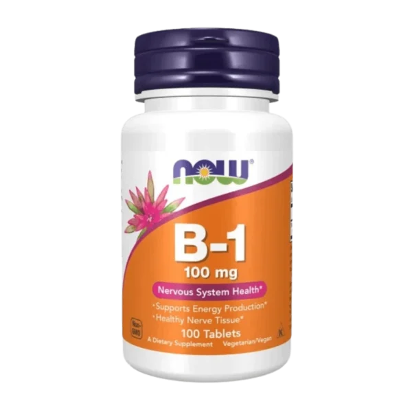 Vitamina B1 (Tiamina) 100mg, NOW Foods - 100 Tablete