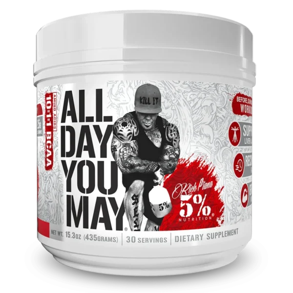 5% Nutrition All Day You May BCAA 10:1:1, 30 serviri