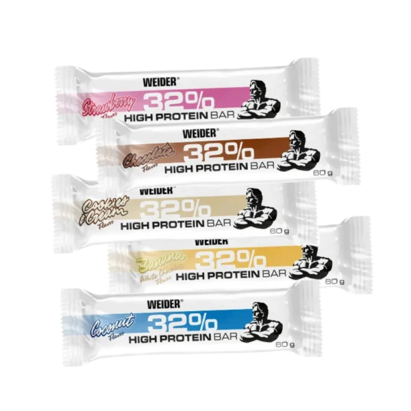 Weider 32% Protein Bar 60g – Baton Proteic cu 19g Proteina