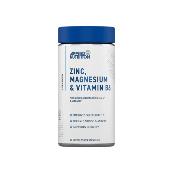 Applied Nutrition Zinc Magneziu Vitamina B6 cu Ashwagandha ZMA - 90 capsule