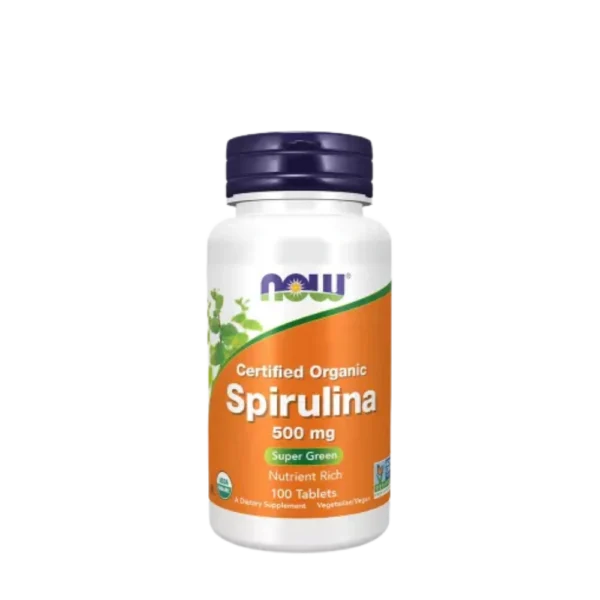 NOW Foods Spirulina Ecologica 500 mg - 100 comprimate