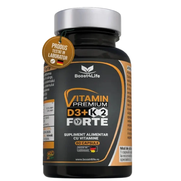 Boost4Life Vitamina D3 + K2 Forte Premium 5000 UI, 60 capsule
