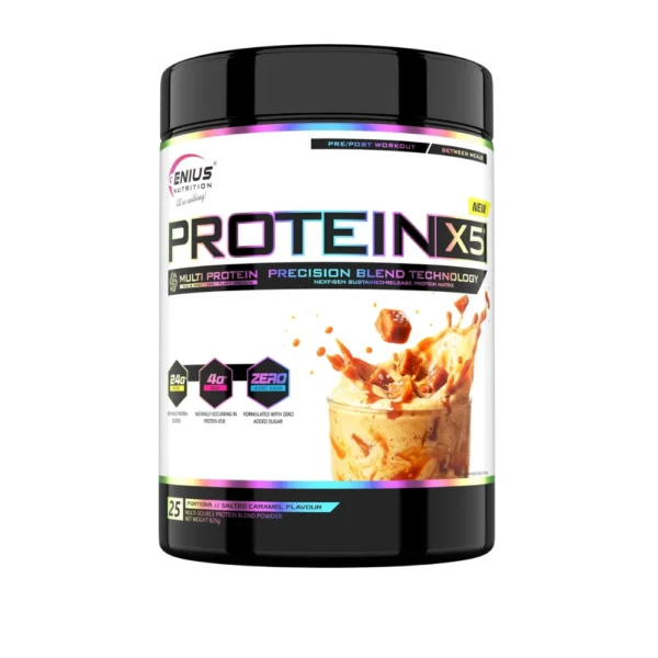 Genius Nutrition Protein-X5 825g - Amestec din 5 Surse Proteice